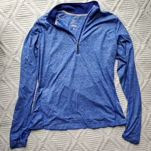Nike Blue Dri-Fit Long Sleeve Running Top